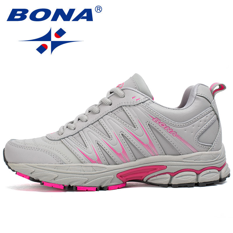 BONA Women Running Shoes Lace Up Jogging Walking Athletic - activesportslife