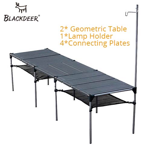 BLACKDEER Outdoor Camping Desk Aluminum Alloy Folding Table Portable Lightweight Rain-Proof Detachable - activesportslife