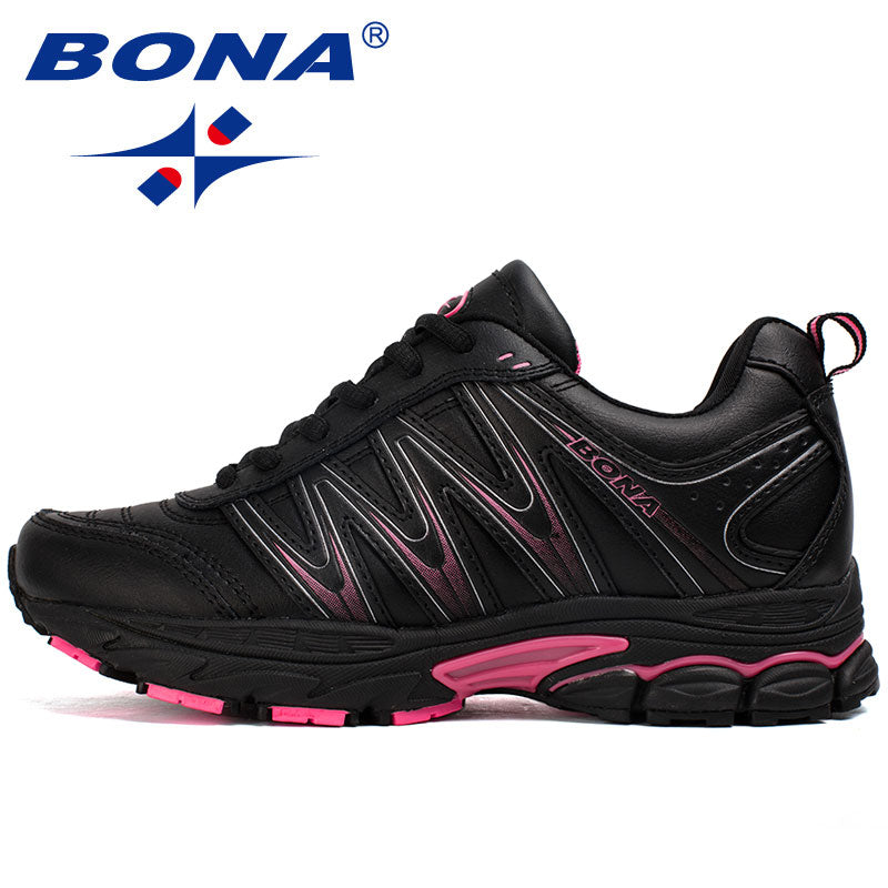 BONA Women Running Shoes Lace Up Jogging Walking Athletic - activesportslife