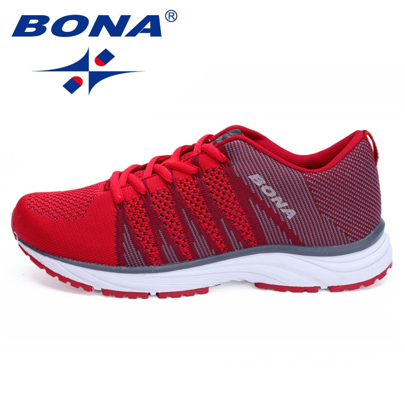 BONA New Style Women Running Shoes Outdoor Walking Jogging Sneakers Lace Up Mesh soft - activesportslife