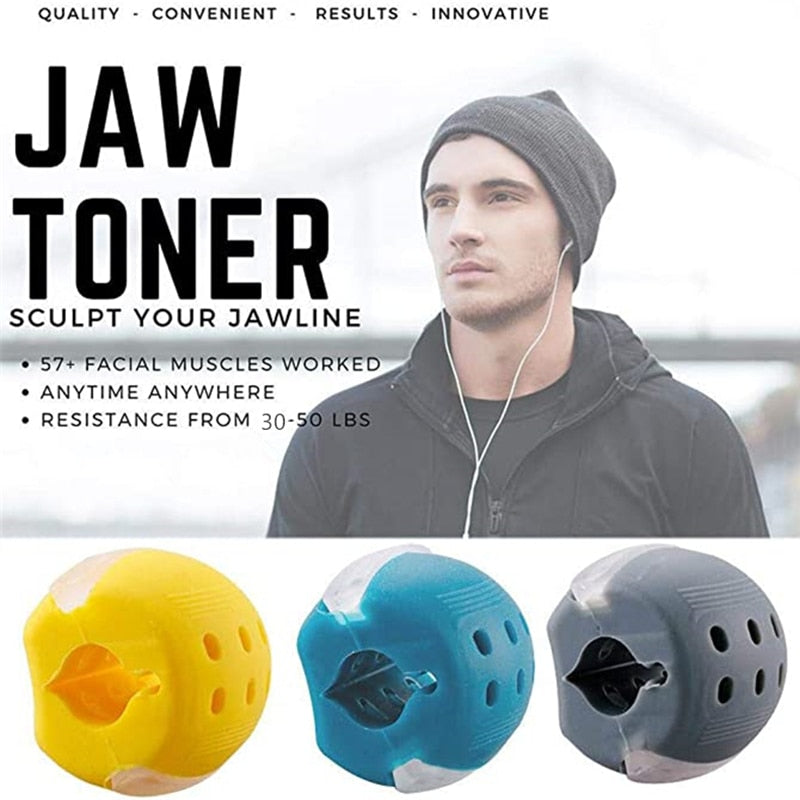 Jaw Exerciser Stress Ball for Slimmer and Defined Face Chin - activesportslife