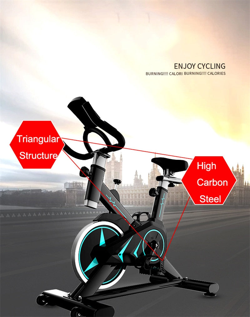 Silent Exercise Spinning Bike Indoor - activesportslife