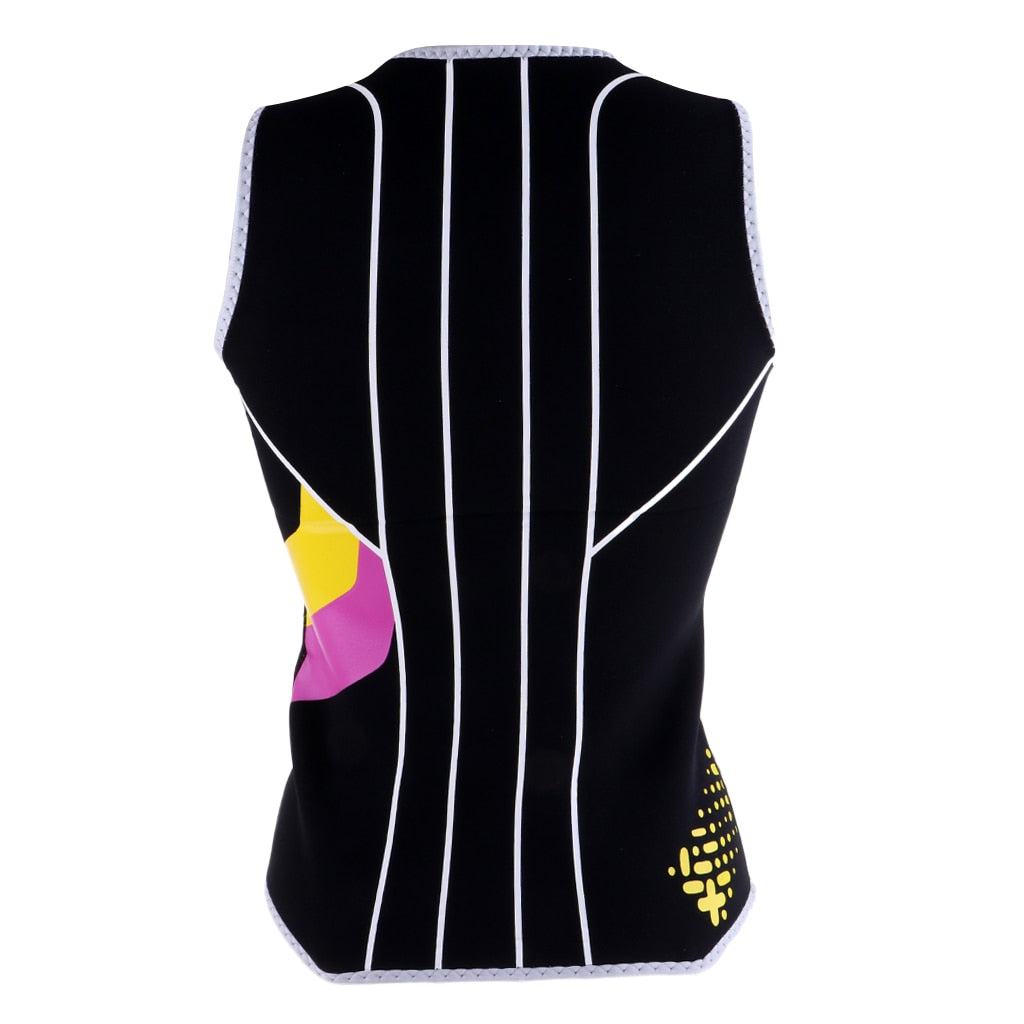 Women's Wetsuits Top Premium Neoprene 3mm Zipper Wetsuit Vest - activesportslife