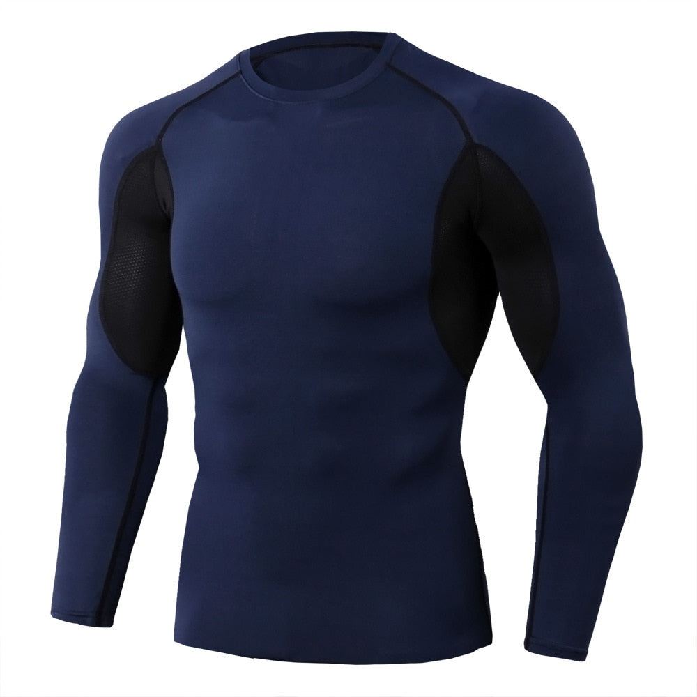 Mens Compression Fitness Tops Quick Dry - activesportslife