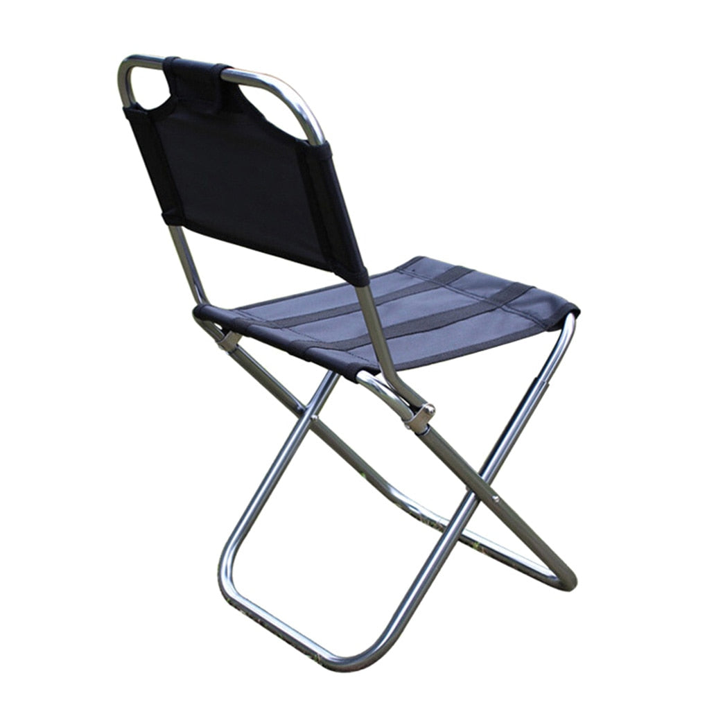 Outdoor Fishing Chair Aluminum Alloy Oxford Fabric Folding Stool Camping Hiking Foldable Seat - activesportslife