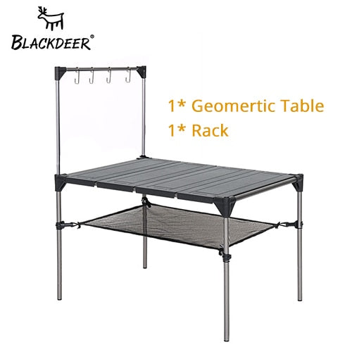 BLACKDEER Outdoor Camping Desk Aluminum Alloy Folding Table Portable Lightweight Rain-Proof Detachable - activesportslife