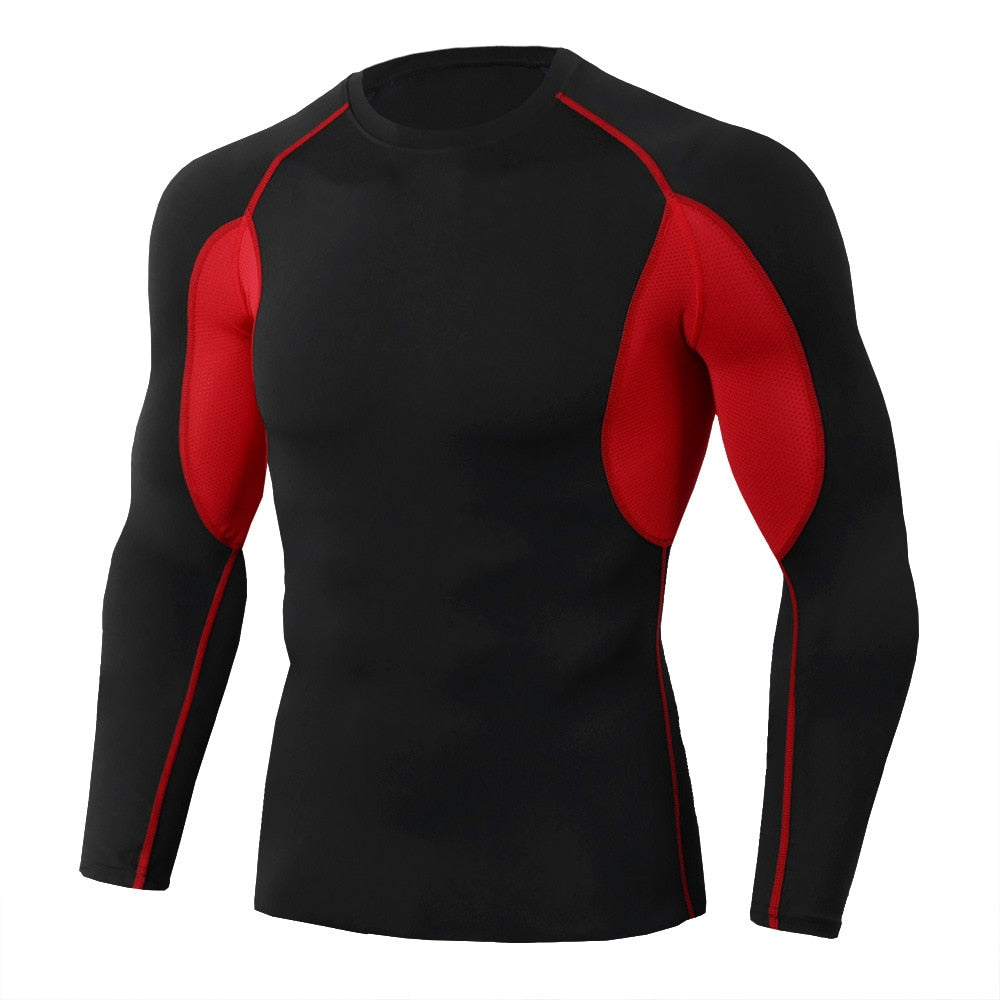 Mens Compression Fitness Tops Quick Dry - activesportslife