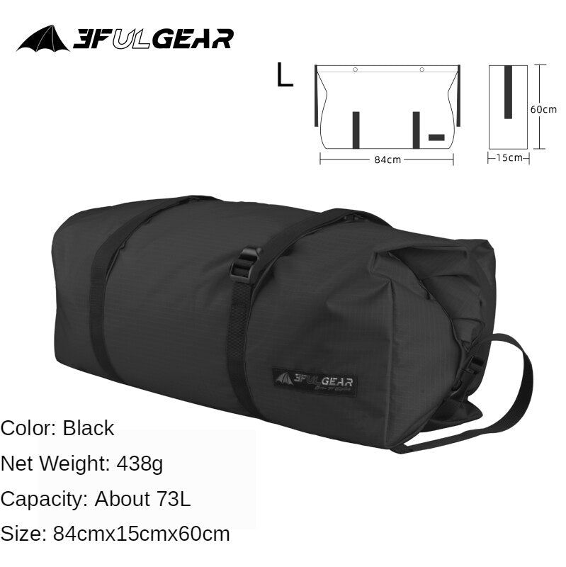 3F UL GEAR 35L-73L Travel Bag Large Capacity 210D Oxford Tote Camping Backpack - activesportslife