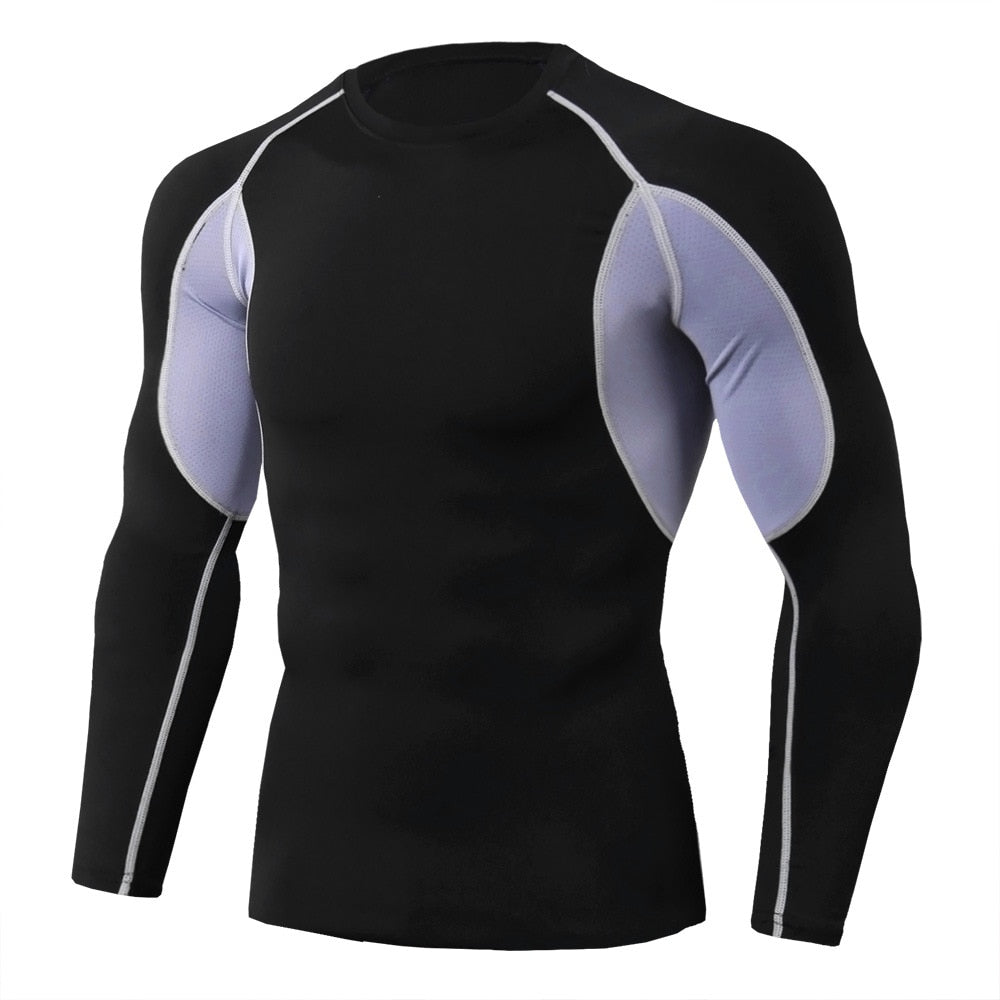 Mens Compression Fitness Tops Quick Dry - activesportslife