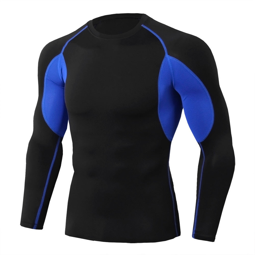 Mens Compression Fitness Tops Quick Dry - activesportslife