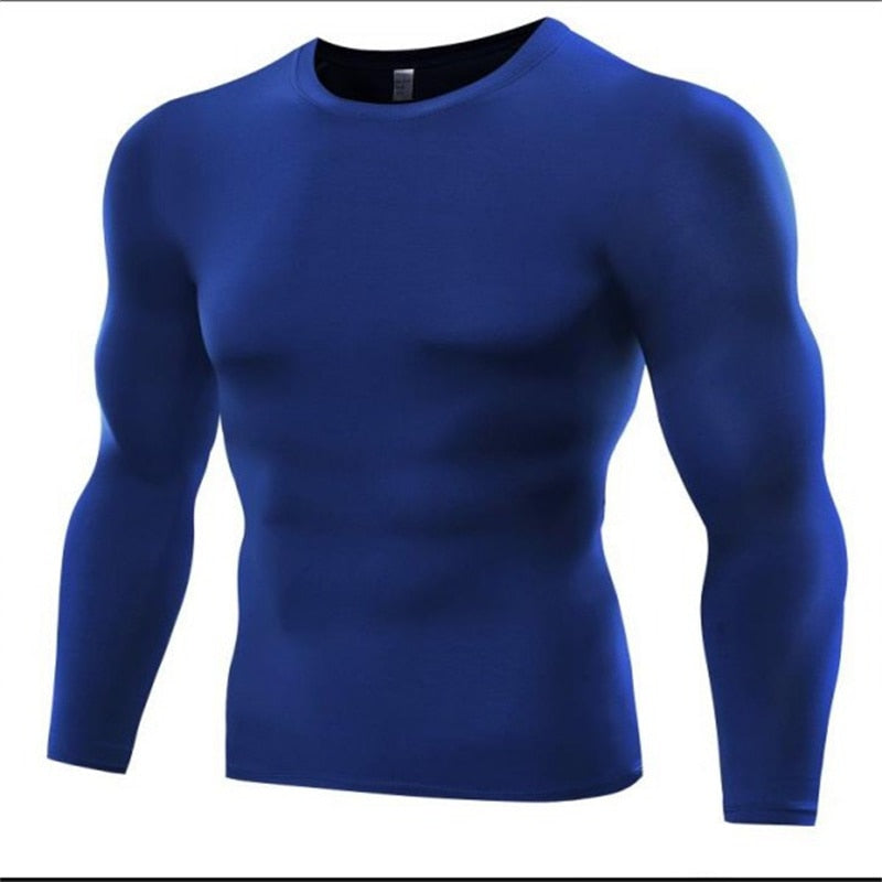 Compression T Shirt Men Fitness Long Sleeves - activesportslife