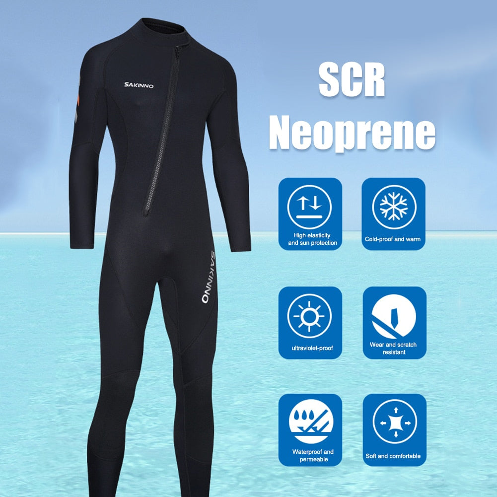 Neoprene Long Sleeve Diving Surfing Elastic Wetsuits - activesportslife