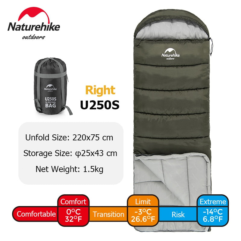 Naturehike Sleeping Bag Ultralight Cotton Sleeping Bag Waterproof Outdoor Camping - activesportslife