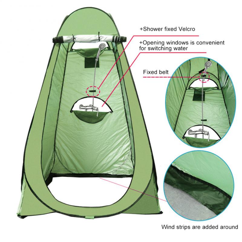 Portable Outdoor Camping Changing Fitting Room Shower Mobile Toilet Tent - activesportslife