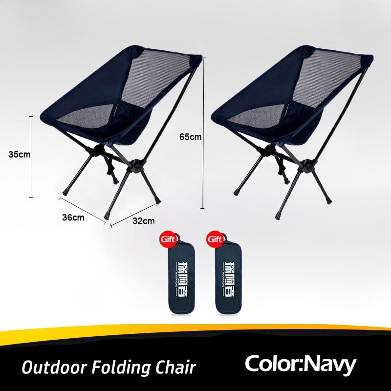 Outdoor Portable Camping Chair Oxford Cloth Folding Ultralight Chair - activesportslife