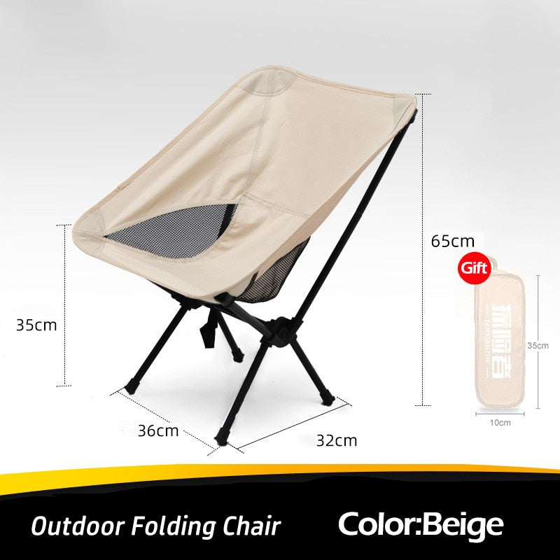 Outdoor Portable Camping Chair Oxford Cloth Folding Ultralight Chair - activesportslife