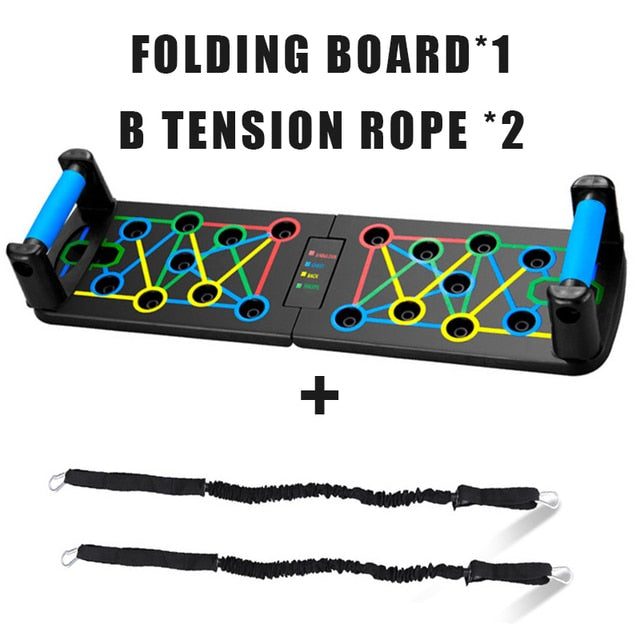 Folding Multifunctional Push-up Board Gym Portable Fitness Equipment - activesportslife