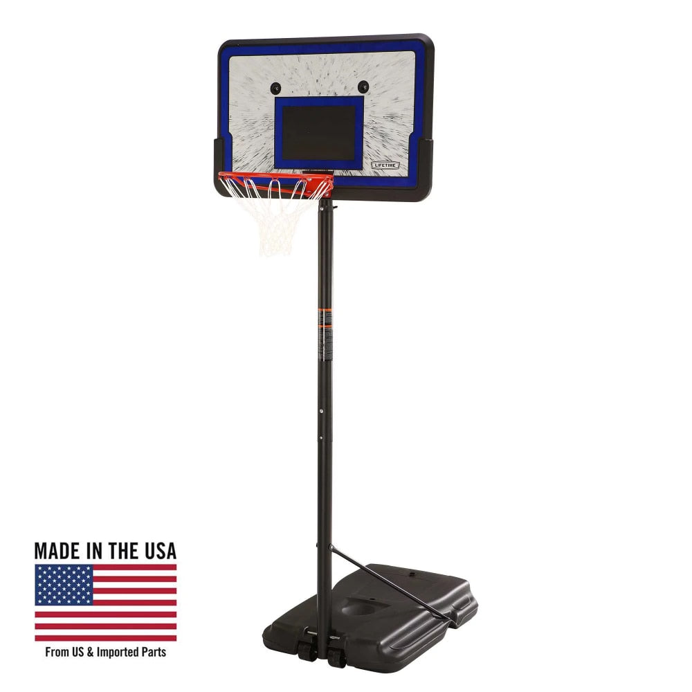 Lifetime 7.5 - 10ft Adjustable height, 44 in. Impact Backboard Basketball Hoop - activesportslife