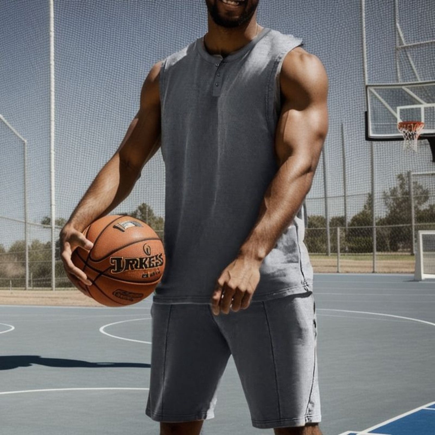 Mens Quick Dry Sleeveless Top & Shorts