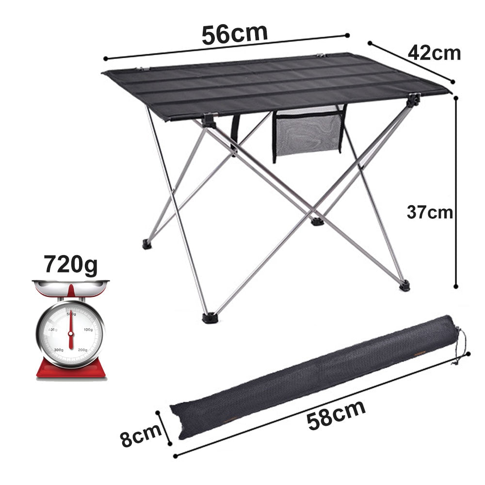 Outdoor Fishing Camping Ultralight Folding Chair & Table Strong High Load 150kg bearing - activesportslife