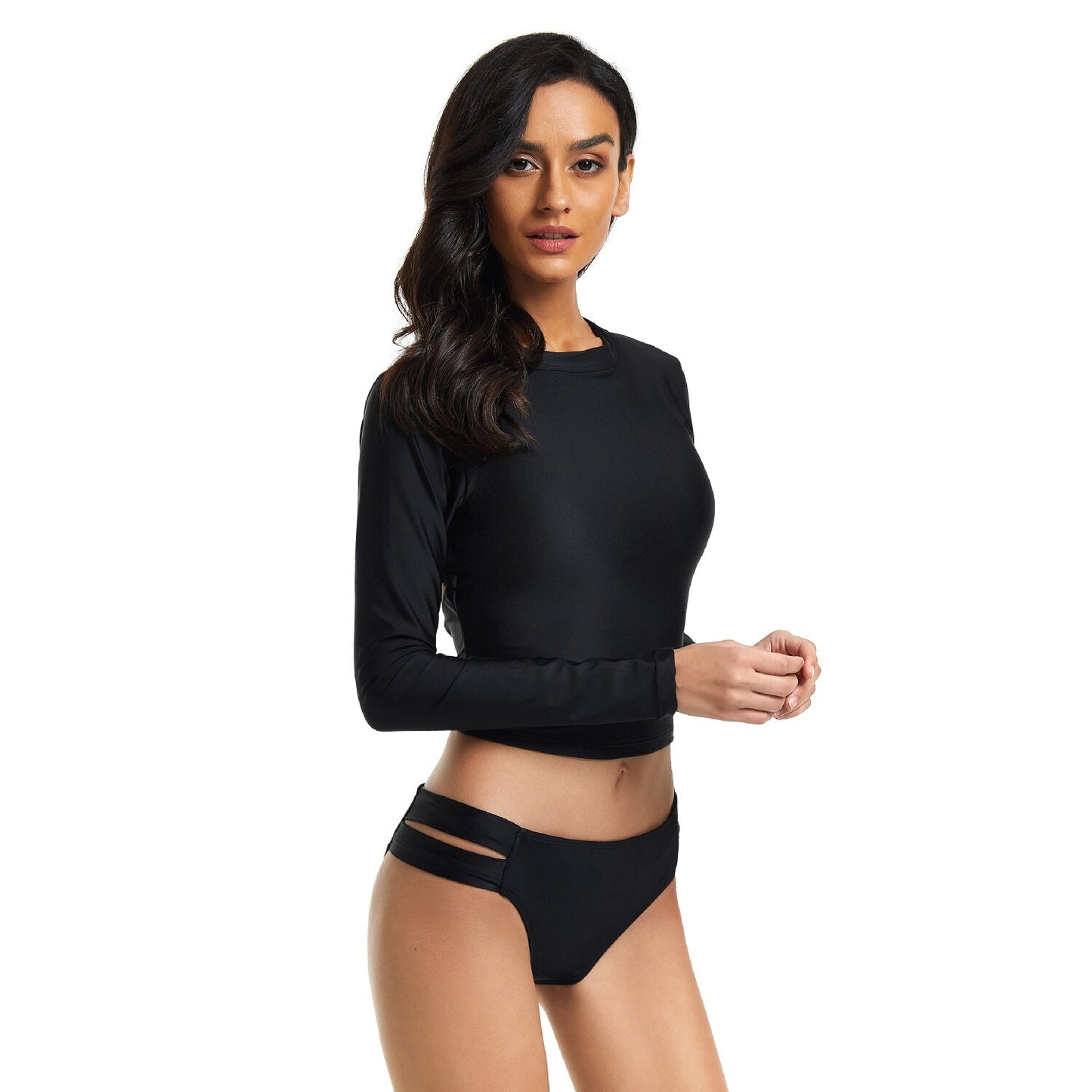 Summer Two-Piece Women's Swimsuit Long Sleeved Surf Suit Swimsuit Diving Suit - activesportslife