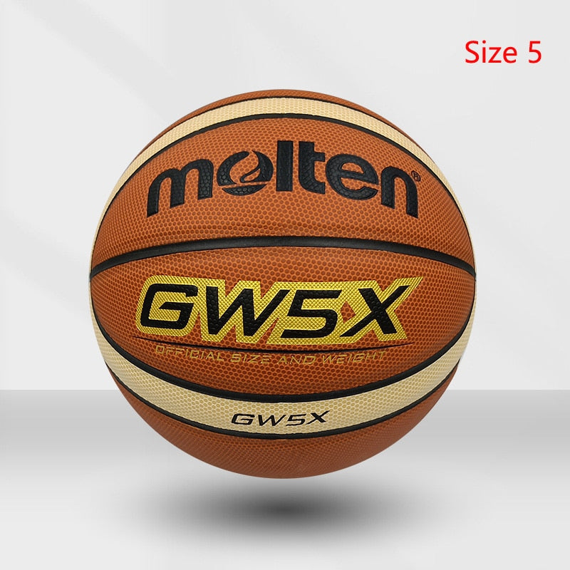 Molten Basketball Ball Official Size 7/6/5 PU Leather Outdoor Indoor - activesportslife