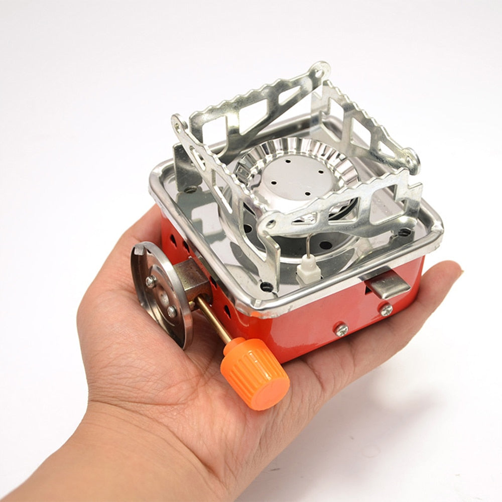 Ultralight Outdoor Mini Stove 4000BTU Windproof Folding Portable Burner Cooker Camping Stove - activesportslife