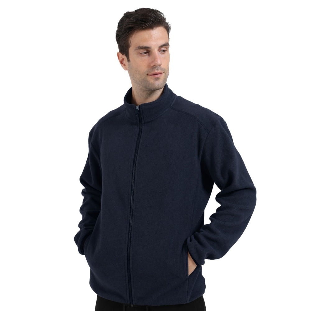 Men's Sport Coat Plush Warm Jacket Loose Zipper Sports Jacket - activesportslife