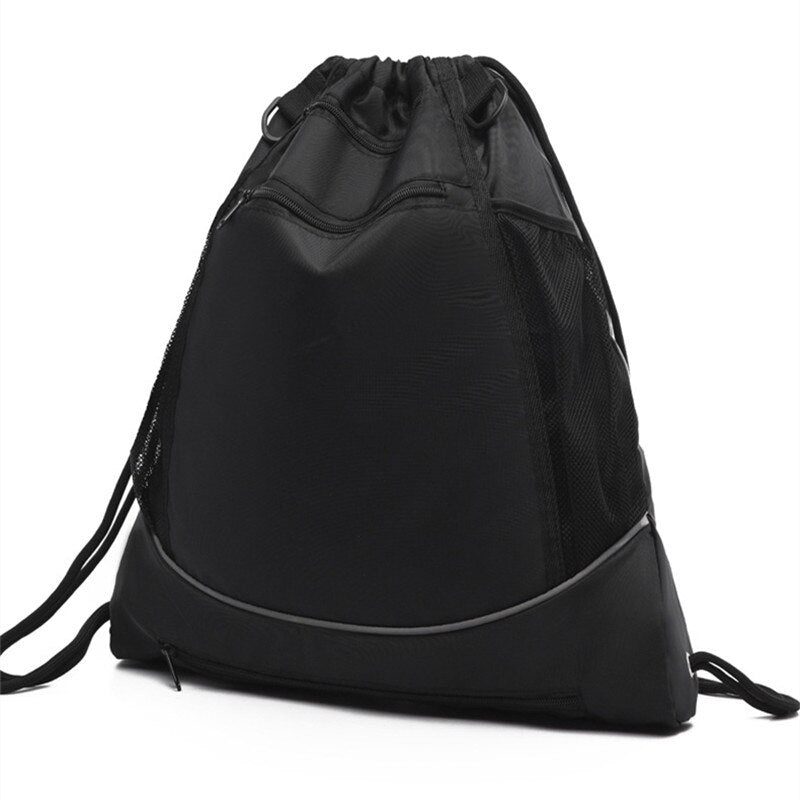 Portable Drawstring Basketball Backpack Mesh Bag - activesportslife