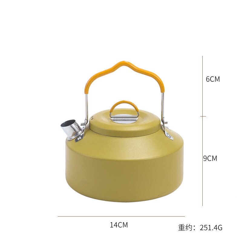 0.8/1.2L Stainless Steel Backpacking Camping Kettle Durable Teapot High Quality S304 - activesportslife