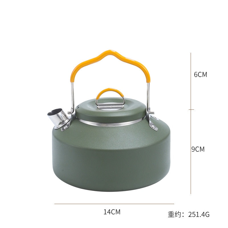 0.8/1.2L Stainless Steel Backpacking Camping Kettle Durable Teapot High Quality S304 - activesportslife