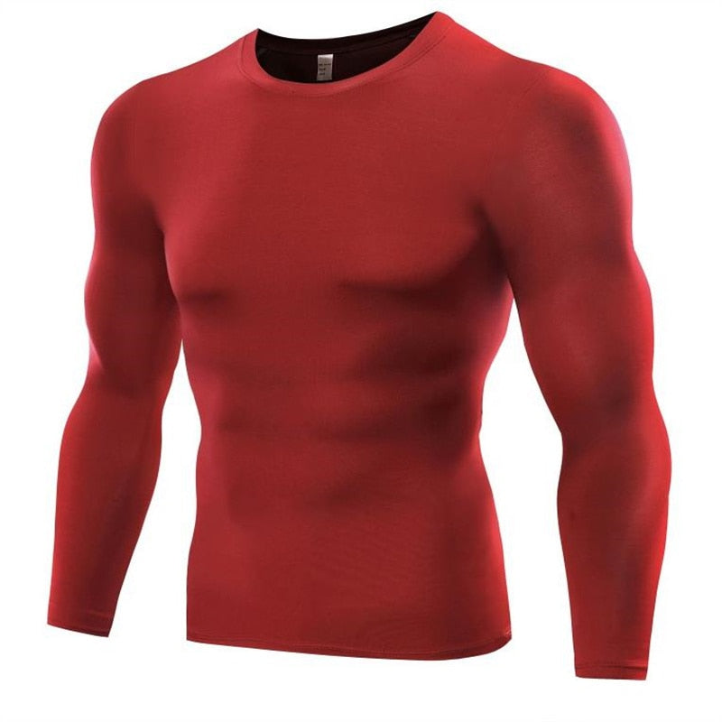 Compression T Shirt Men Fitness Long Sleeves - activesportslife