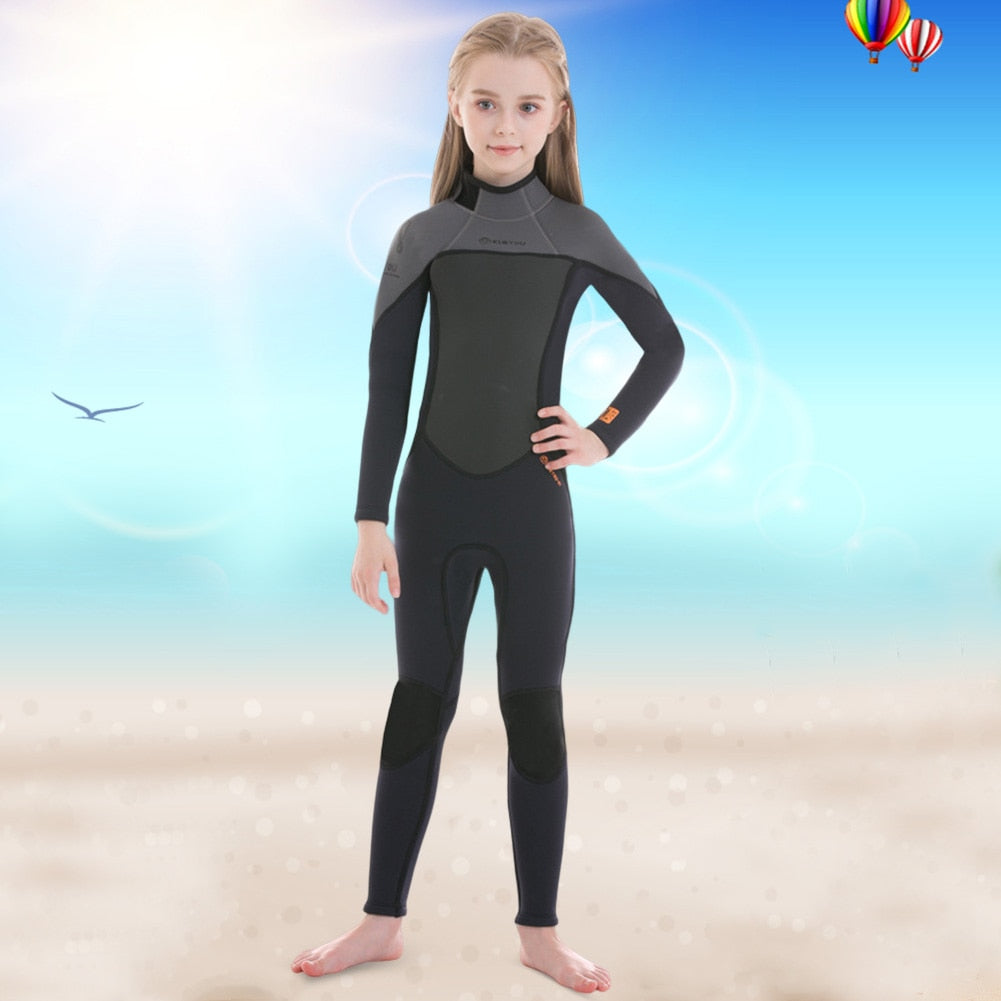 Children Diving Surfing Suit Long-Sleeved One-piece - activesportslife