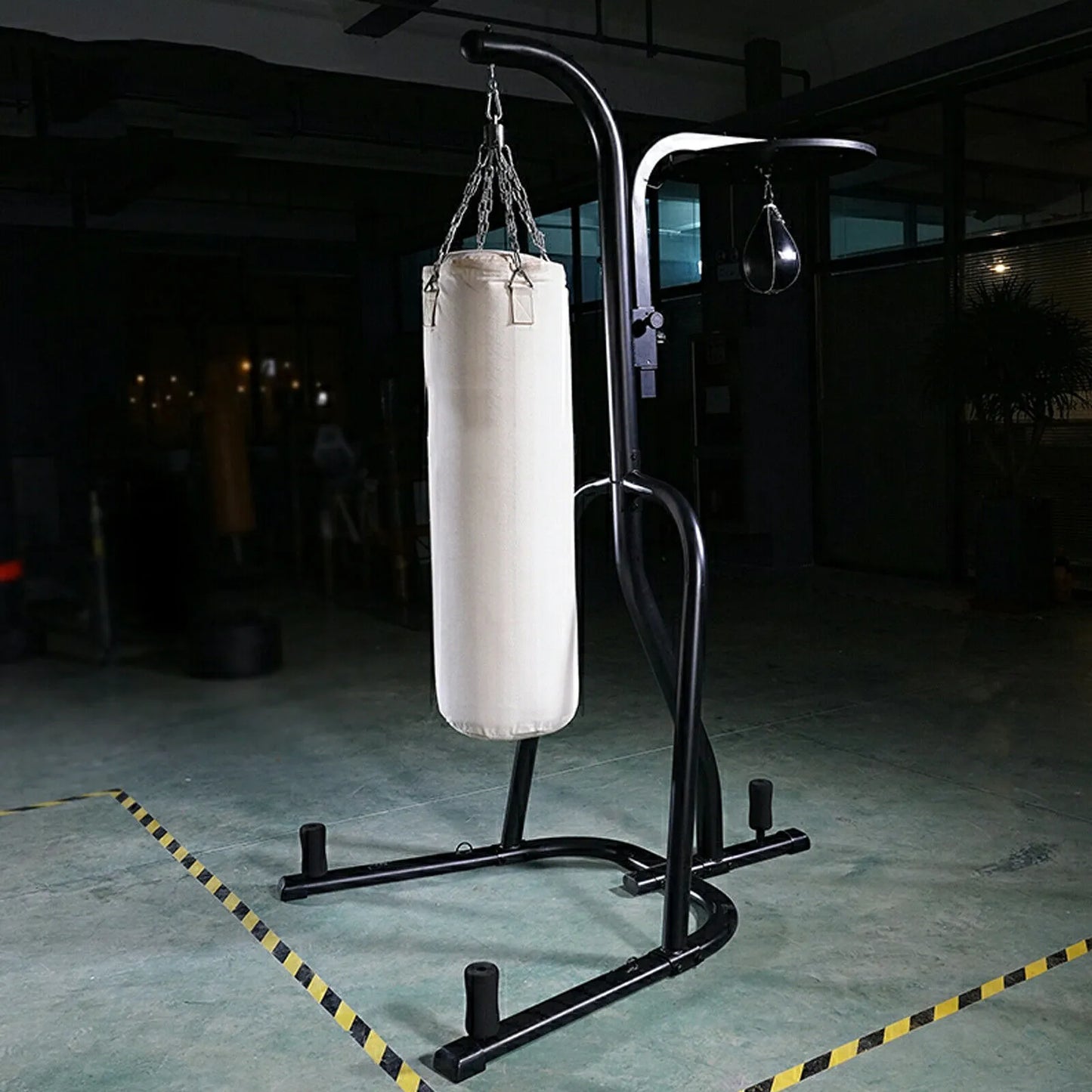 Heavy Punching Bag Adjustable Stand w/ 3 Plate Pegs