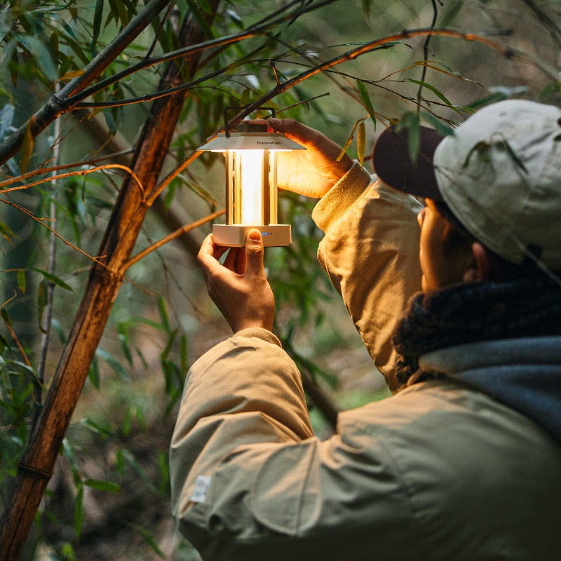 Naturehike Square Camping Lamp Outdoor Portable Waterproof Light Adjustable Tent Hanging Lamp Type-C Charging - activesportslife