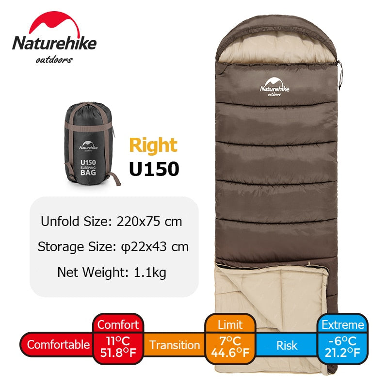 Naturehike Sleeping Bag Ultralight Cotton Sleeping Bag Waterproof Outdoor Camping - activesportslife