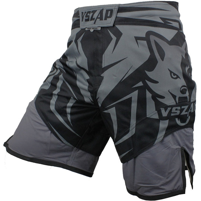 VSZAP SHADOW HUNTER Men's Muay Thai Boxing Shorts MMA Shorts Fight Grappling - activesportslife