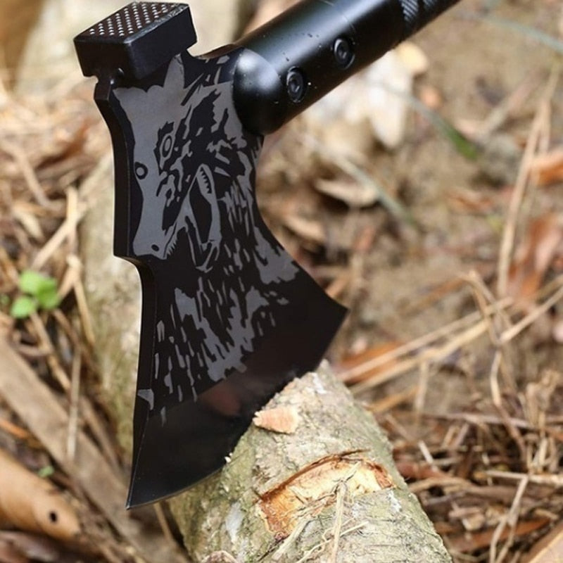 Survival Camping Axe Foldable Tactical Axe Multi Tool Emergency Gear Outdoor Tomahawk Wild Hatchet AX - activesportslife