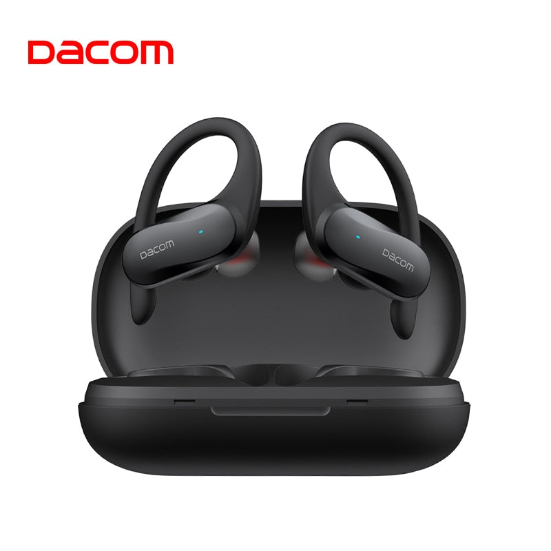 DACOM ATHLETE TWS Bluetooth Earbuds Bass Stereo Ear Hook for Android iOS Waterproof - activesportslife