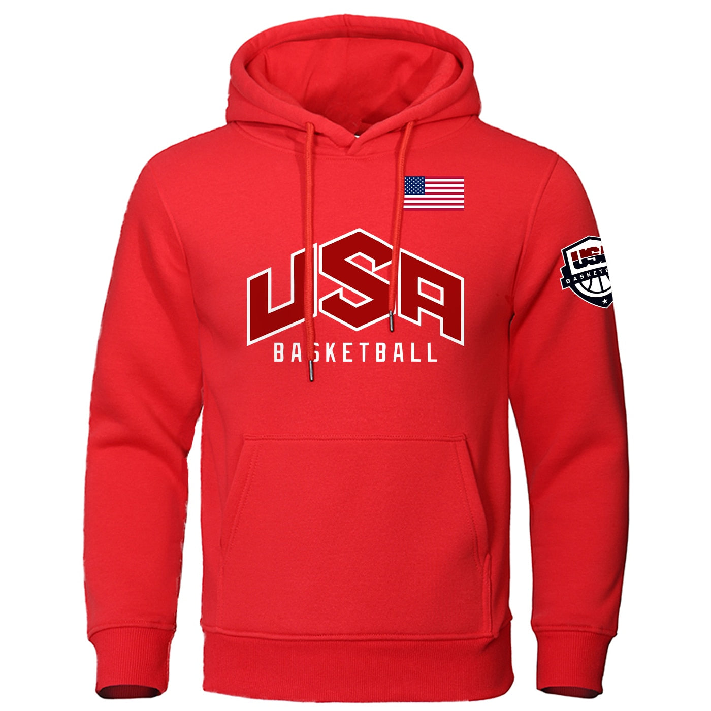 Men's USA Basketball Printed Sports Hoodie Full Sleeve Fleece - activesportslife