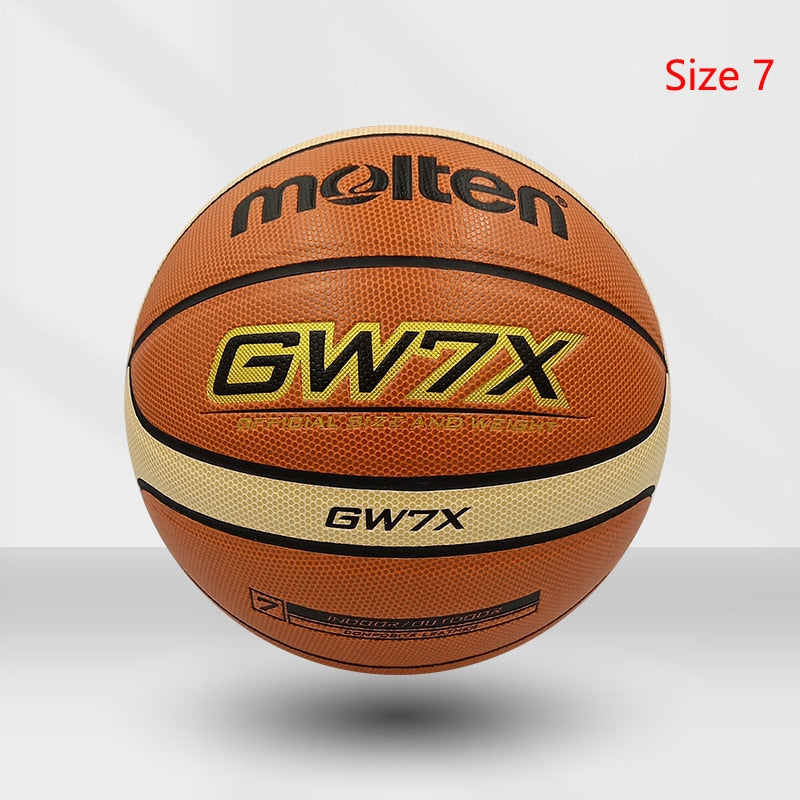 Molten Basketball Ball Official Size 7/6/5 PU Leather Outdoor Indoor - activesportslife