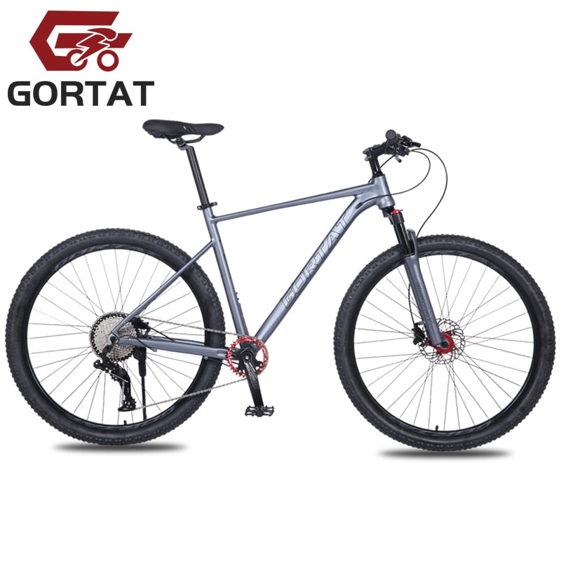 GORTAT Mountain Bike 21 Inch Frame Aluminum Alloy 10-Speed Double Oil Brake Front &Rear Quick Release - activesportslife