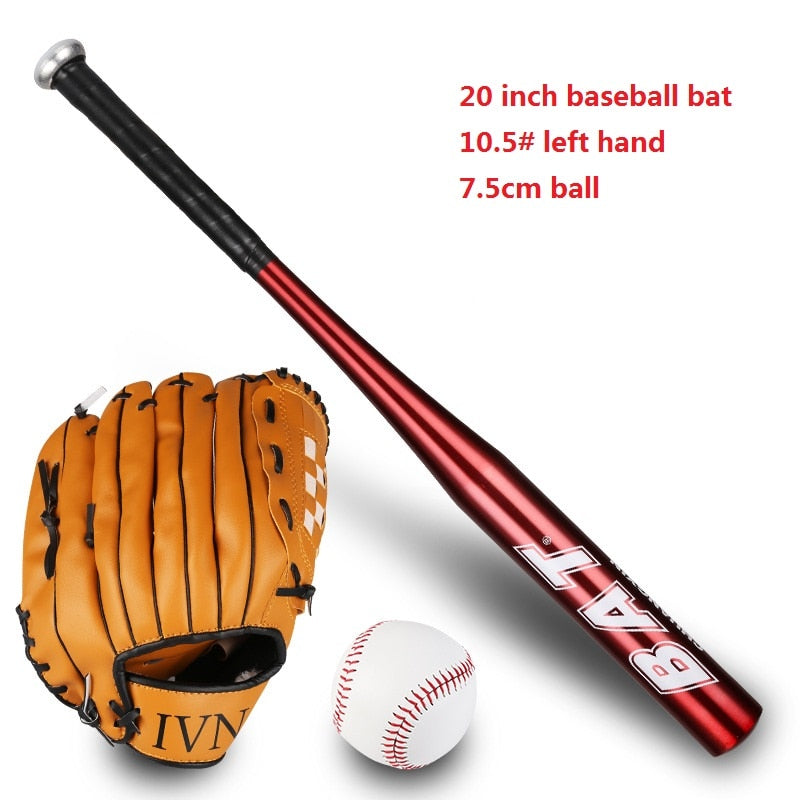 Baseball Bat Glove Softball Set 20in Aluminum Alloy Thickened Bat - activesportslife