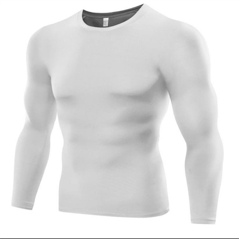 Compression T Shirt Men Fitness Long Sleeves - activesportslife