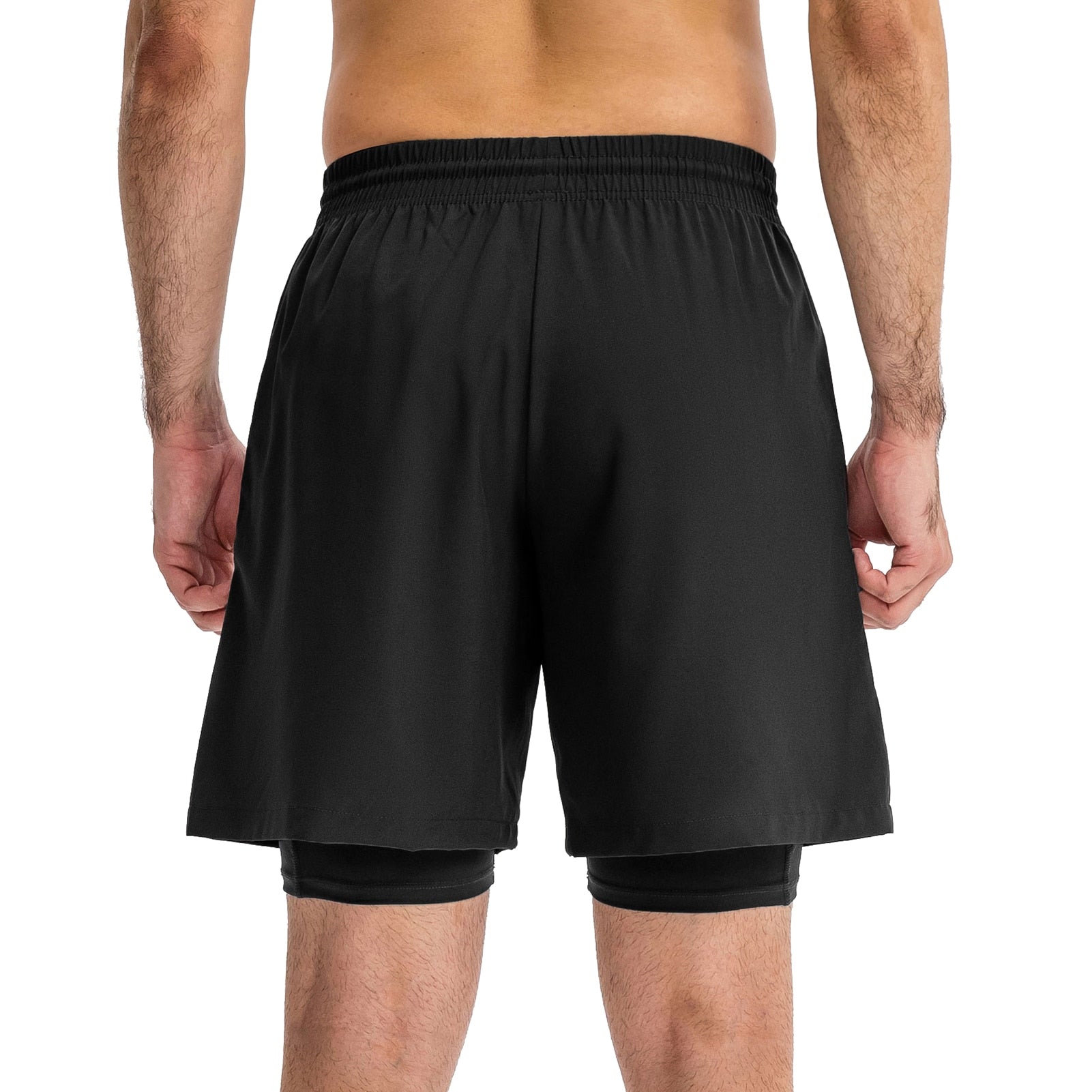 Men 2 in 1 Running Shorts Jogging Gym Fitness, Quick Dry - activesportslife