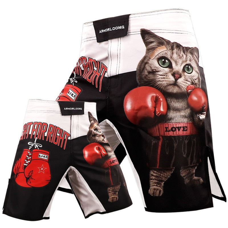 MMA Shorts Tiger Muay Thai Pants Mixed Martial Arts Jiu-jitsu Grappling Sparring Kickboxing Boxing Training Shorts - activesportslife