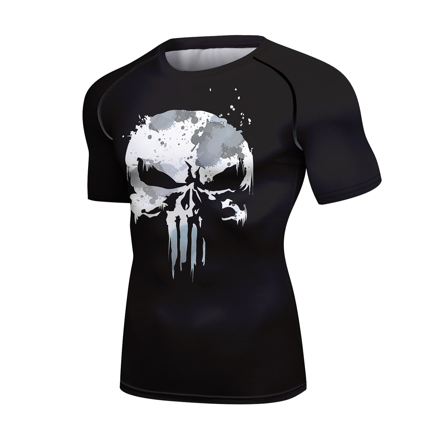 Compression 3d Skull Print Mma Rashguard Men set - activesportslife