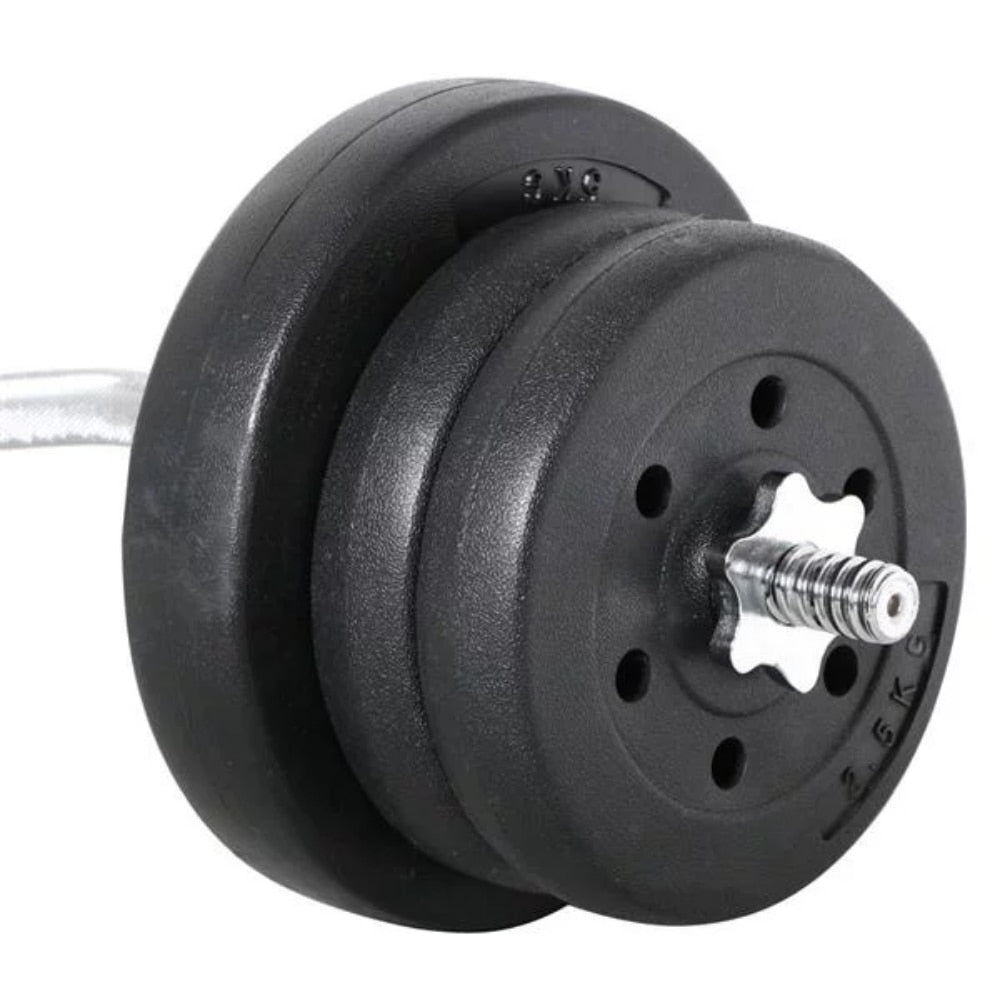 55lb Barbell Curl Bar for Home/Gym,Black - activesportslife