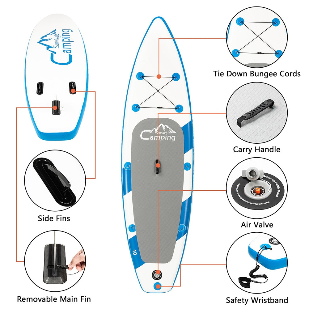 Inflatable Stand Up Paddleboard 6 Inch Thick Set - activesportslife