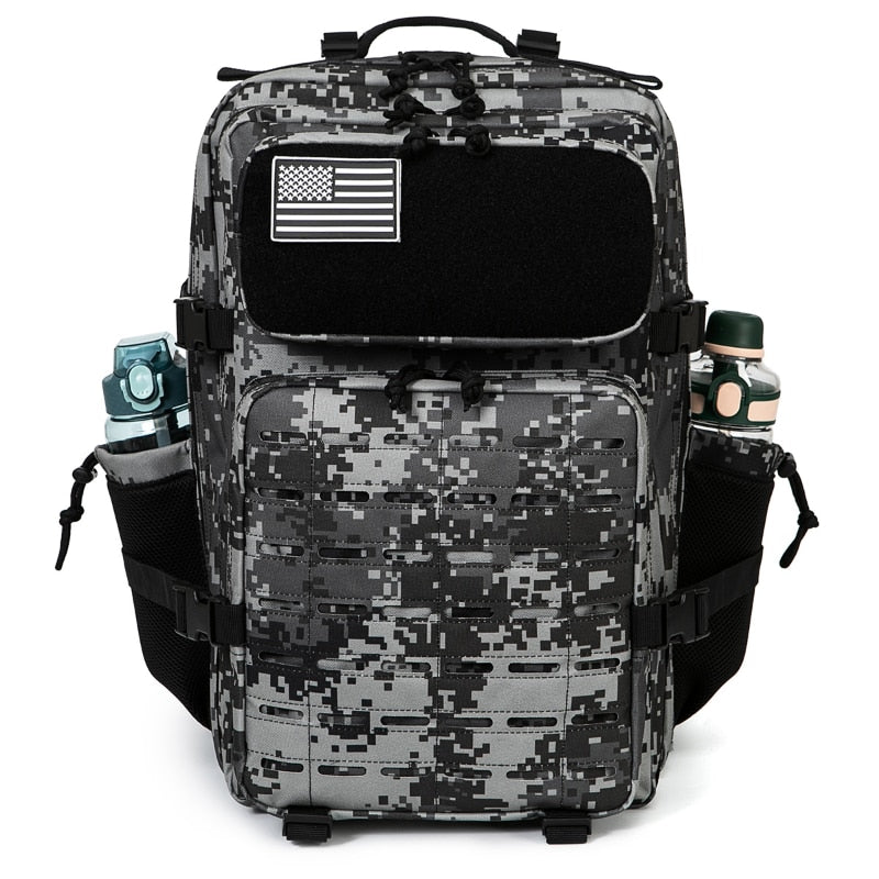 QTQY 50L Military Tactical Backpack Army Bag Hunting MOLLE Backpack GYM For Men EDC Outdoor Hiking Rucksack Witch Bottle Holder - activesportslife